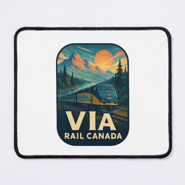 Item preview, VIA Rail Canada Locomotive in Mountain Valley designed and sold by Places On Earth.