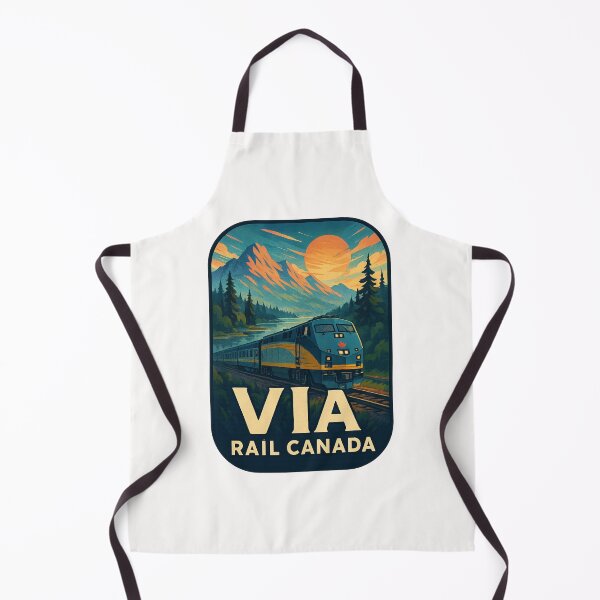 Item preview, VIA Rail Canada Locomotive in Mountain Valley designed and sold by Places On Earth.