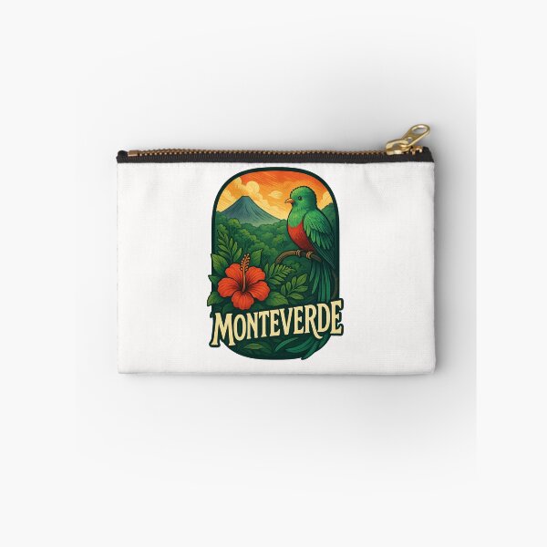 Item preview, Monteverde Costa Rica with Volcano and Hibiscus designed and sold by Places On Earth.