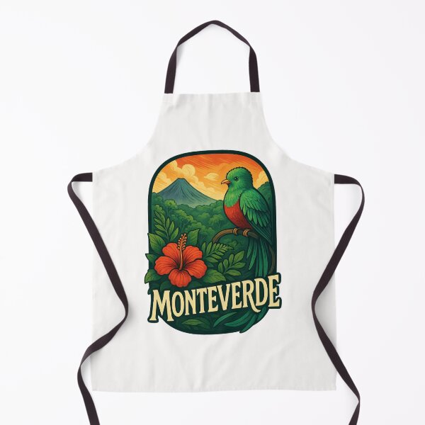 Item preview, Monteverde Costa Rica with Volcano and Hibiscus designed and sold by Places On Earth.