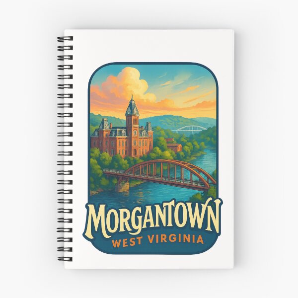 Item preview, Morgantown West Virginia Riverfront and University designed and sold by Places On Earth.
