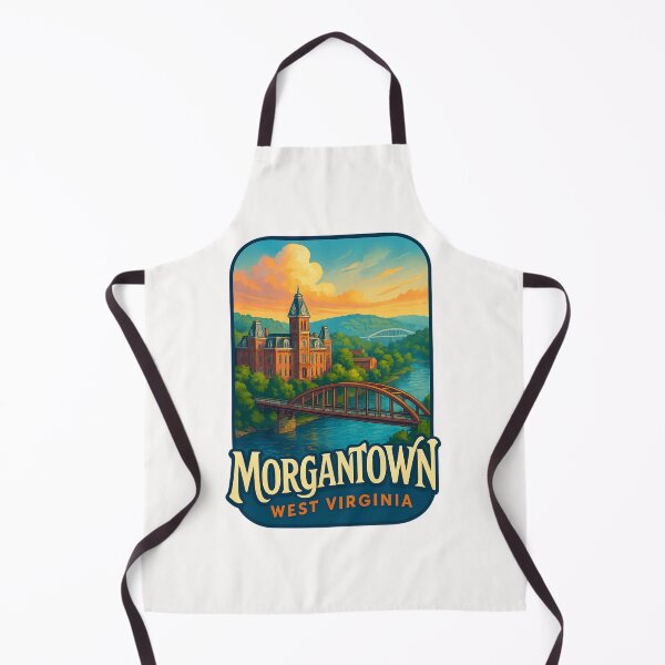 Item preview, Morgantown West Virginia Riverfront and University designed and sold by Places On Earth.