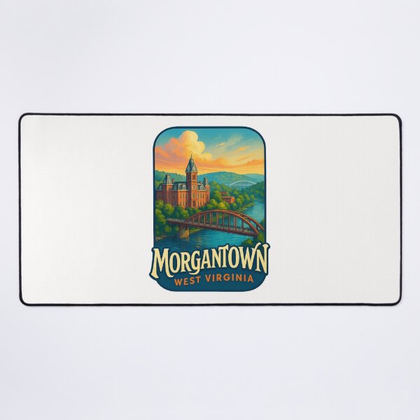 Item preview, Morgantown West Virginia Riverfront and University designed and sold by Places On Earth.