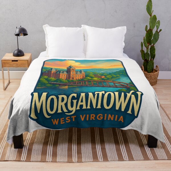 Item preview, Morgantown West Virginia Riverfront and University designed and sold by Places On Earth.