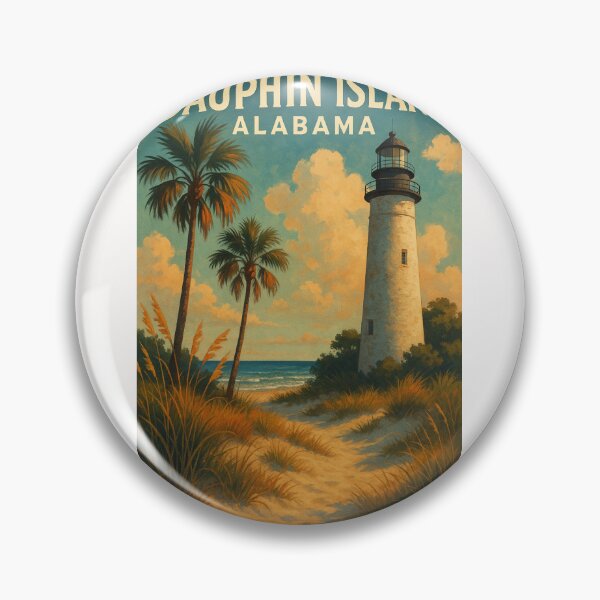 Item preview, Dauphin Island Alabama Lighthouse and Coastline designed and sold by Places On Earth.
