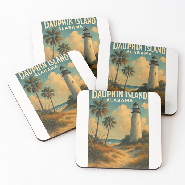 Item preview, Dauphin Island Alabama Lighthouse and Coastline designed and sold by Places On Earth.