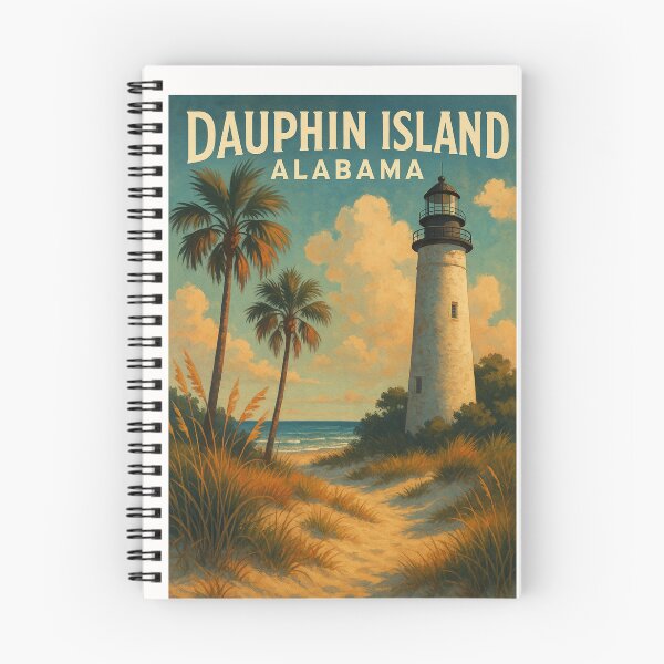 Item preview, Dauphin Island Alabama Lighthouse and Coastline designed and sold by Places On Earth.