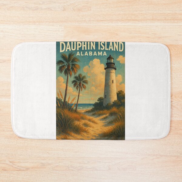 Item preview, Dauphin Island Alabama Lighthouse and Coastline designed and sold by Places On Earth.