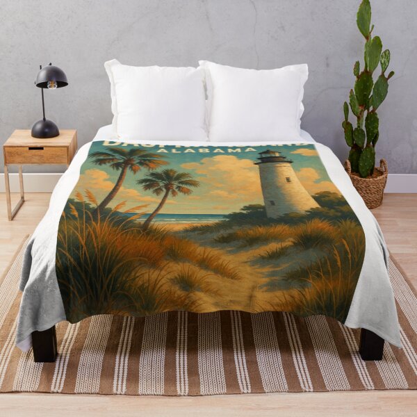 Item preview, Dauphin Island Alabama Lighthouse and Coastline designed and sold by Places On Earth.