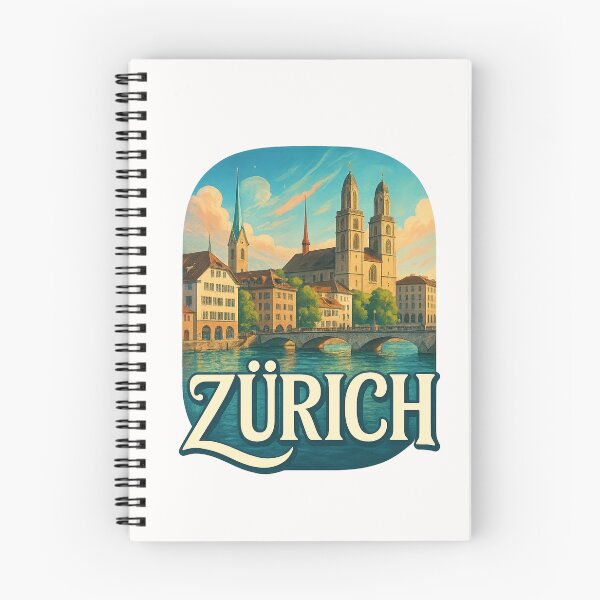 Item preview, Zürich Switzerland Riverfront and Historic Churches designed and sold by Places On Earth.
