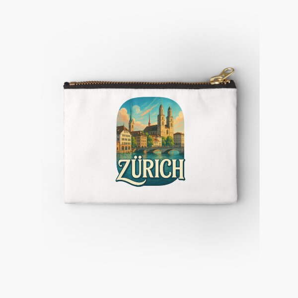 Item preview, Zürich Switzerland Riverfront and Historic Churches designed and sold by Places On Earth.