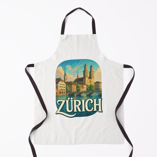 Item preview, Zürich Switzerland Riverfront and Historic Churches designed and sold by Places On Earth.