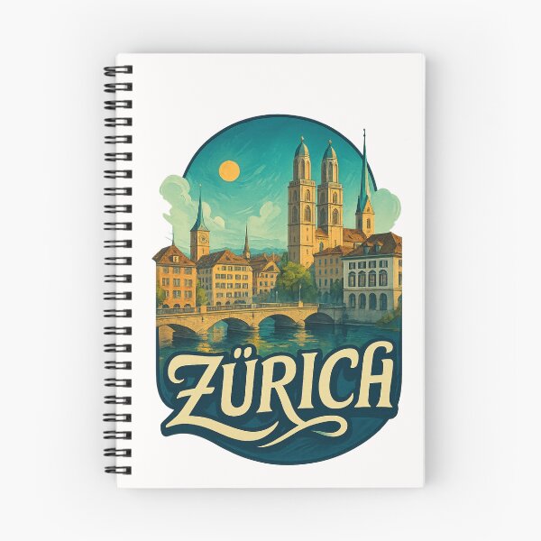 Item preview, Zürich Switzerland Old Town and Cathedral at Dusk designed and sold by Places On Earth.