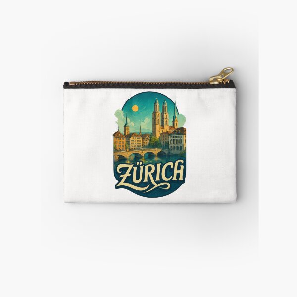 Item preview, Zürich Switzerland Old Town and Cathedral at Dusk designed and sold by Places On Earth.
