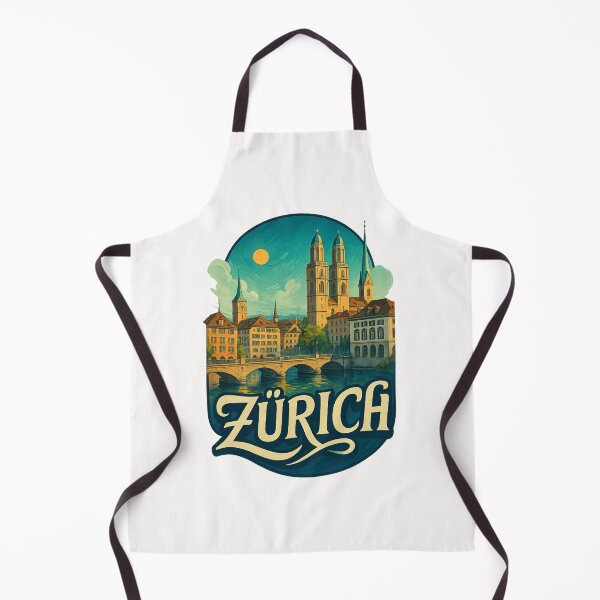 Item preview, Zürich Switzerland Old Town and Cathedral at Dusk designed and sold by Places On Earth.