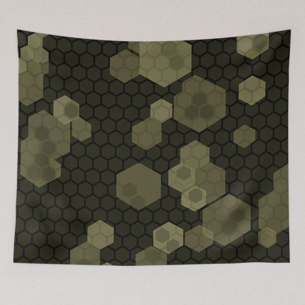 Item preview, Camouflage Honeycomb Grid designed and sold by Kaleidoscope Print.