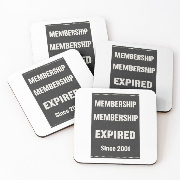 Item preview, Membership Expired Club Parody Poster designed and sold by KK-Black34.