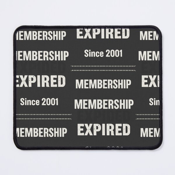 Item preview, Membership Expired Club Parody Poster designed and sold by KK-Black34.