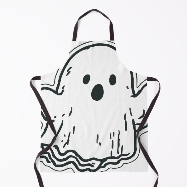 Item preview, Adorable Black Ghost Halloween Illustration designed and sold by AGraphic11.