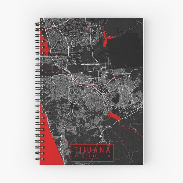 Artikelvorschau, Tijuana Stadtplan von Baja California, Mexiko - Orientalisch entworfen und verkauft von deMAP.