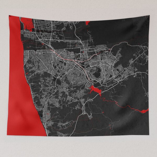 Item preview, Tijuana City Map of Baja California, Mexico - Oriental  designed and sold by deMAP.