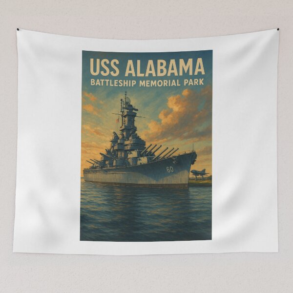 Item preview, USS Alabama Battleship Memorial Park designed and sold by Aryabek.