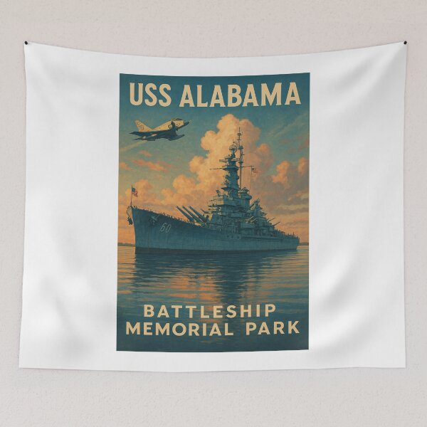 Item preview, USS Alabama Battleship at Memorial Park designed and sold by Aryabek.