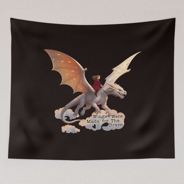 Item preview,  Wings Were Made For The Brave Woman Dragon Rider designed and sold by Vevonina.