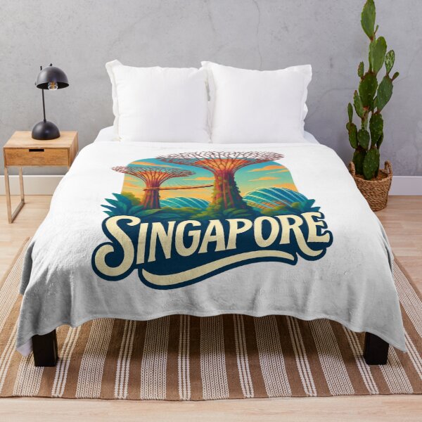 Item preview, Singapore Gardens by the Bay Modern Skyline View designed and sold by Aryabek.