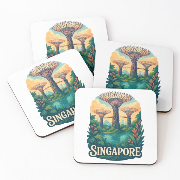 Item preview, Singapore Supertree Grove in Tropical Bloom designed and sold by Aryabek.