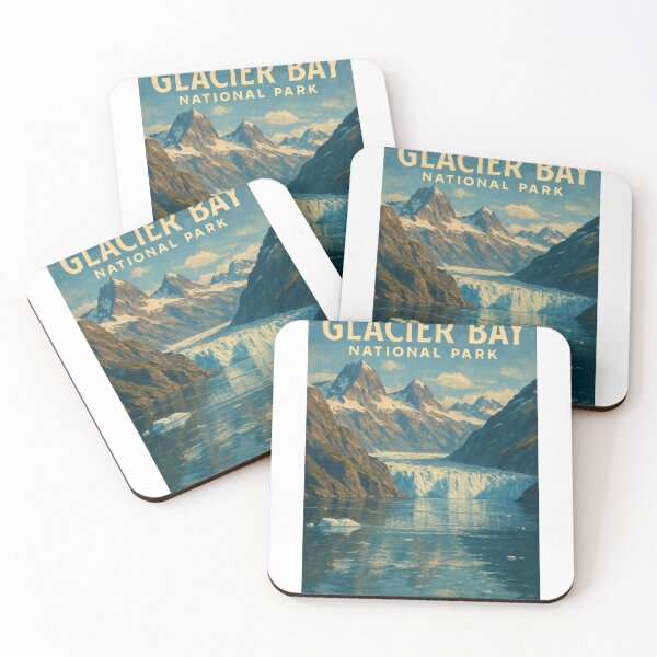 Item preview, Glacier Bay National Park with Icefield and Peaks designed and sold by Aryabek.