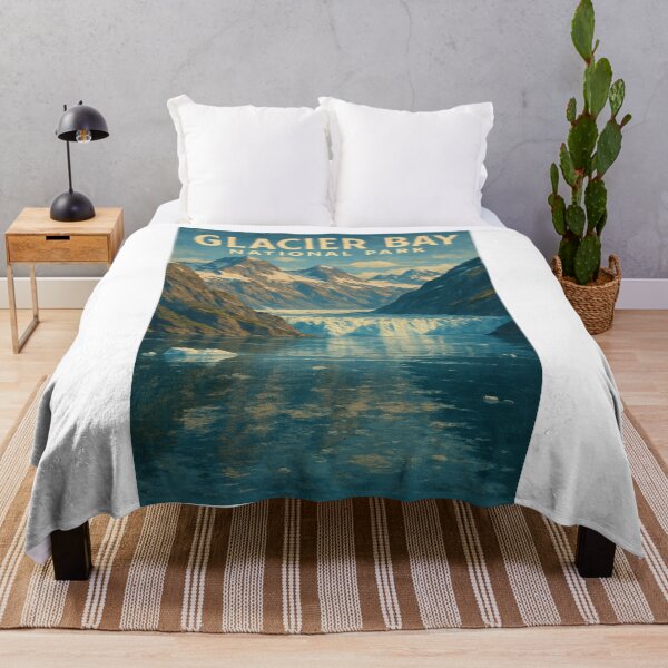 Item preview, Glacier Bay National Park with Icefield and Peaks designed and sold by Aryabek.