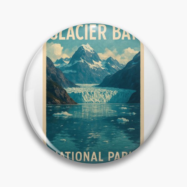 Item preview, Glacier Bay Alaska Icefield and Mountain Landscape designed and sold by Aryabek.