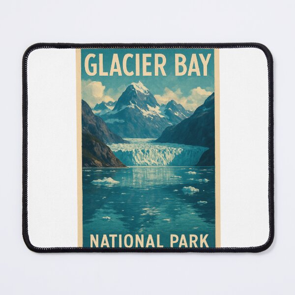 Item preview, Glacier Bay Alaska Icefield and Mountain Landscape designed and sold by Aryabek.