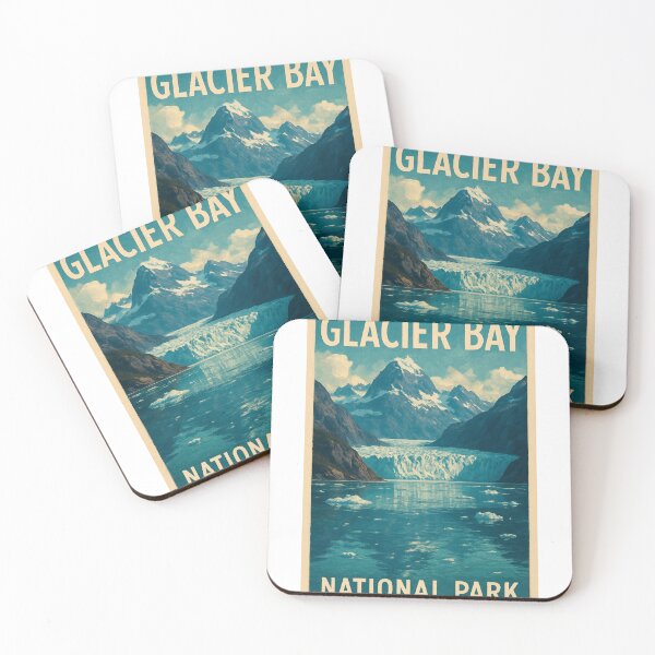 Item preview, Glacier Bay Alaska Icefield and Mountain Landscape designed and sold by Aryabek.