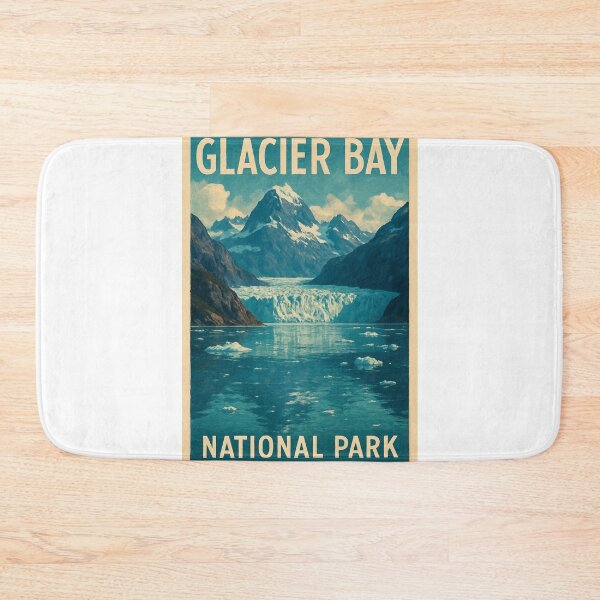 Item preview, Glacier Bay Alaska Icefield and Mountain Landscape designed and sold by Aryabek.