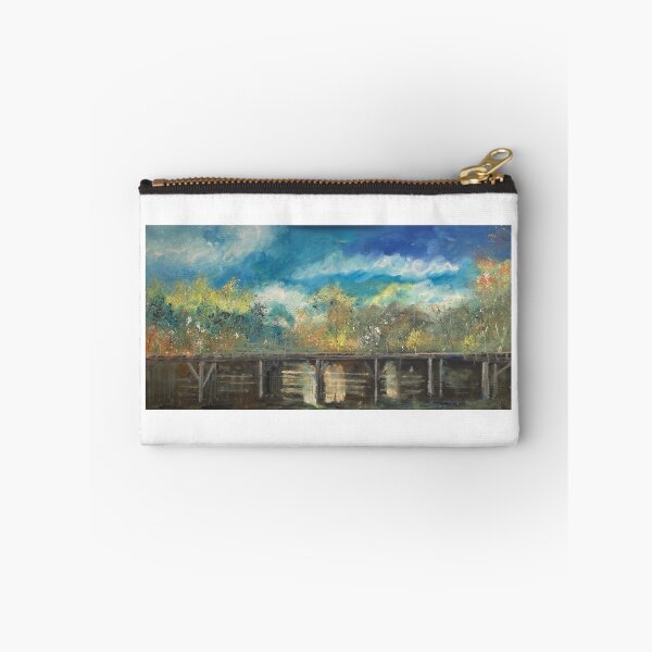Item preview, Bridge across Goulburn River at Nagambie VIC  designed and sold by Margaret Watkins.