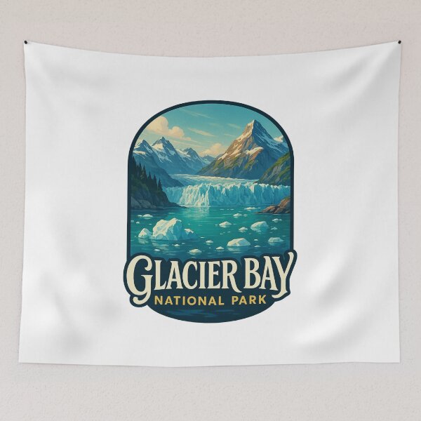Item preview, Glacier Bay National Park Glacial Waters and Peaks designed and sold by Aryabek.