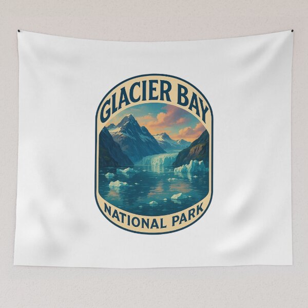 Item preview, Glacier Bay National Park Sunset Over Icefields designed and sold by Aryabek.