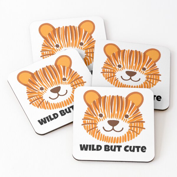 Item preview, Wild But Cute – Funny Tiger Face Illustration designed and sold by WanDee2025.