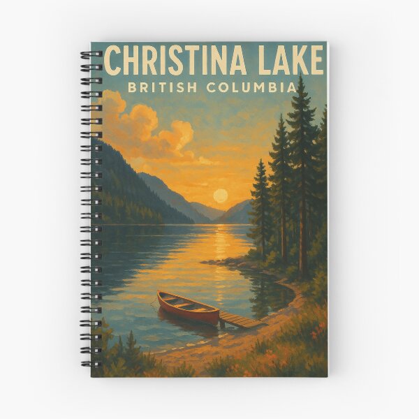 Item preview, Christina Lake British Columbia Sunset Canoe Scene designed and sold by Aryabek.