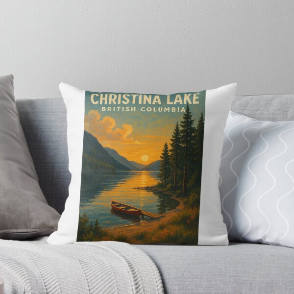 Item preview, Christina Lake British Columbia Sunset Canoe Scene designed and sold by Aryabek.