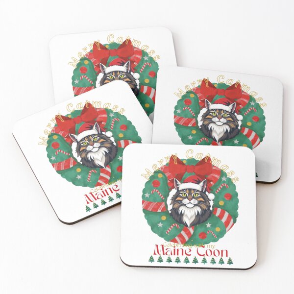 Item preview, Merry Catmass Celebrating with my Maine Coon  Christmass cat design designed and sold by Rusifero.