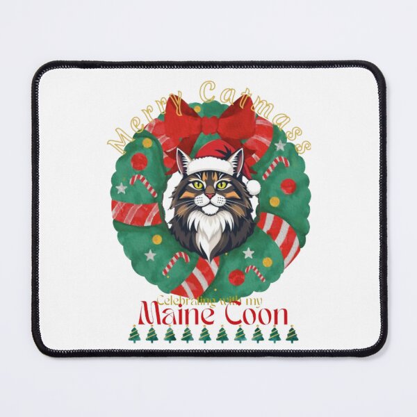 Item preview, Merry Catmass Celebrating with my Maine Coon  Christmass cat design designed and sold by Rusifero.