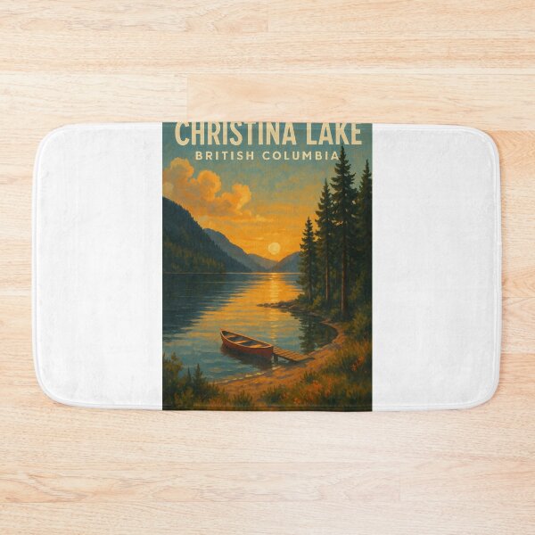 Item preview, Christina Lake British Columbia Sunset Canoe Scene designed and sold by Aryabek.