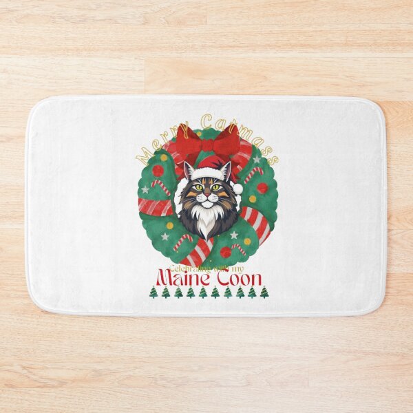 Item preview, Merry Catmass Celebrating with my Maine Coon  Christmass cat design designed and sold by Rusifero.