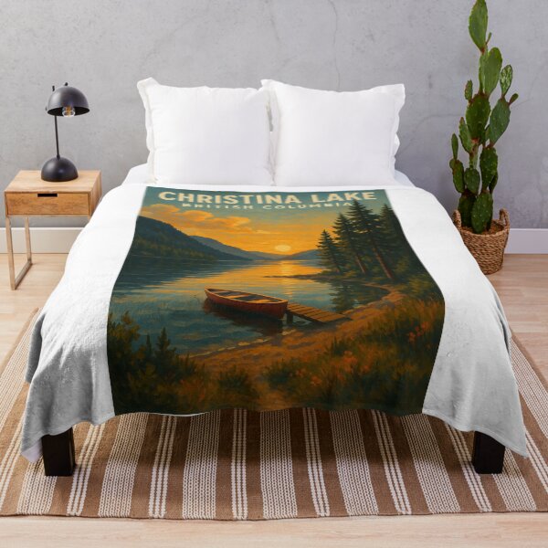 Item preview, Christina Lake British Columbia Sunset Canoe Scene designed and sold by Aryabek.