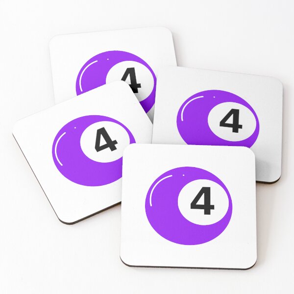 Item preview, Purple Bingo Ball Number 4 designed and sold by varinthip.