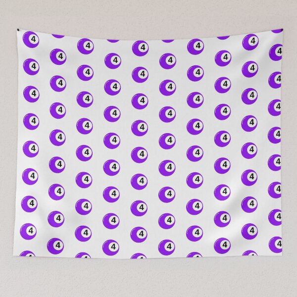 Item preview, Purple Bingo Ball Number 4 designed and sold by varinthip.