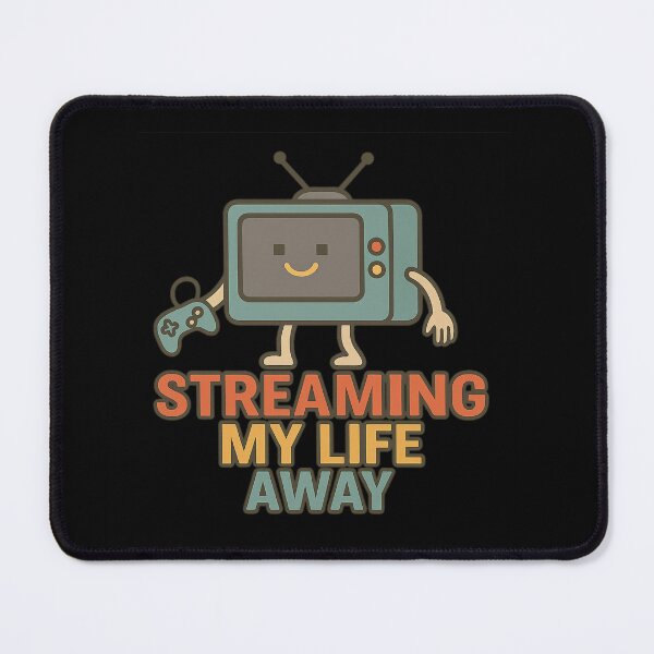 Item preview, Streaming My Life Away – Funny Gamer & Binge-Watcher Design designed and sold by WittyLabs.